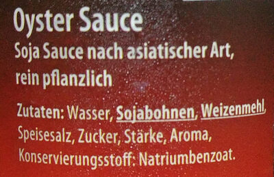 Oyster sauce - Ingredients - de
