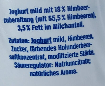 Der große Bauer - Himbeere - Ingredients - de