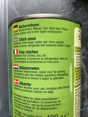 Kichererbsen - Ingredients - de