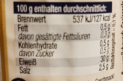Genuss Mimis Zwiebel und Kümmel - Nutrition facts - de