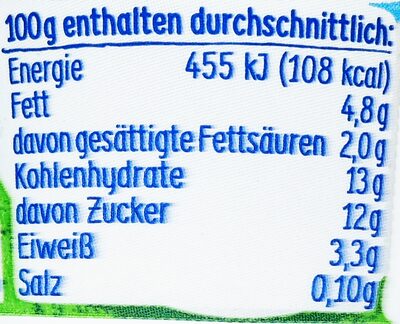 Almighurt - Haselnuss - Nutrition facts - de
