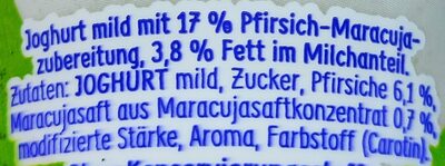 Almighurt - Pfirsich-Maracuja - Ingredients - de