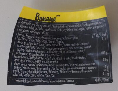 High Protein Banana Drink - Ravintosisältö