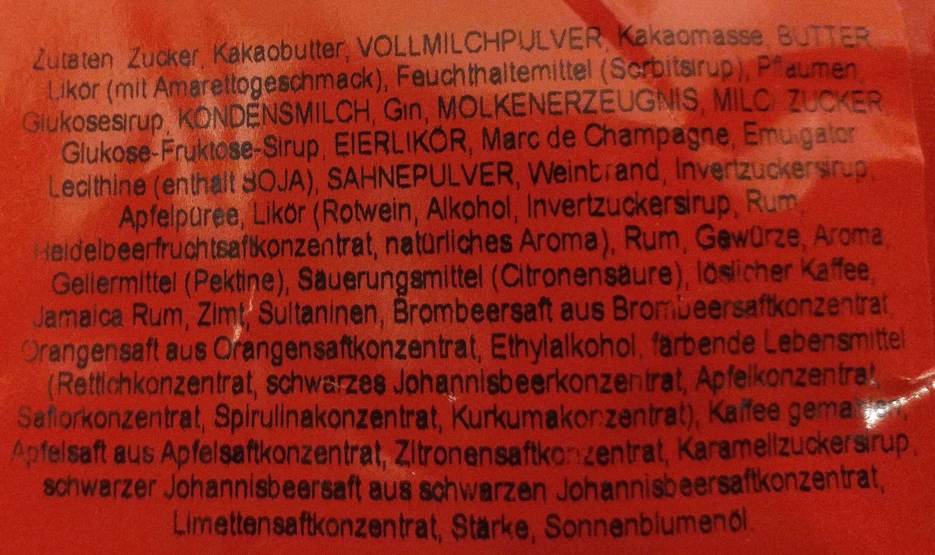 Trüfel & Pralinen - Ingredients - de