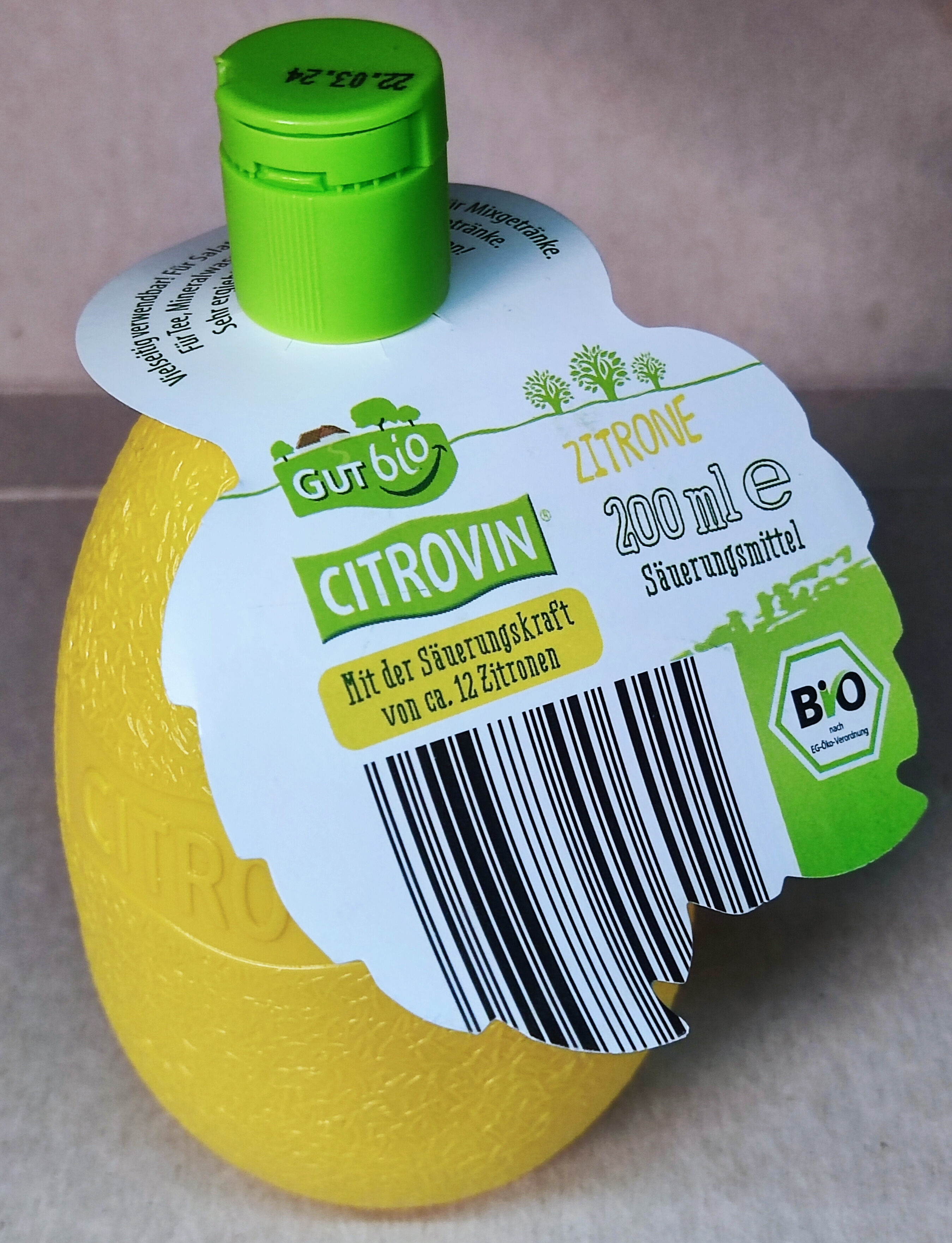 Citrovin Bio-Zitrone - Produkt