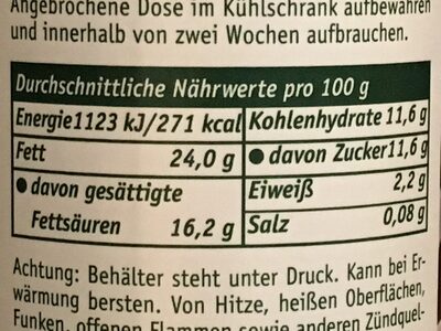 Sahnewunder Typ Vanille - Nutrition facts