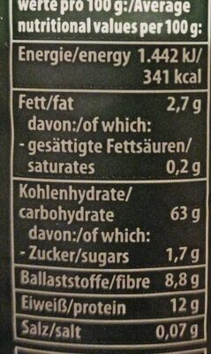 Grünkern Dinkel - Nutrition facts - de