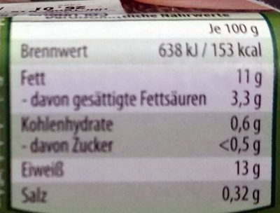 Münsterländer Originale - Nutrition facts - de