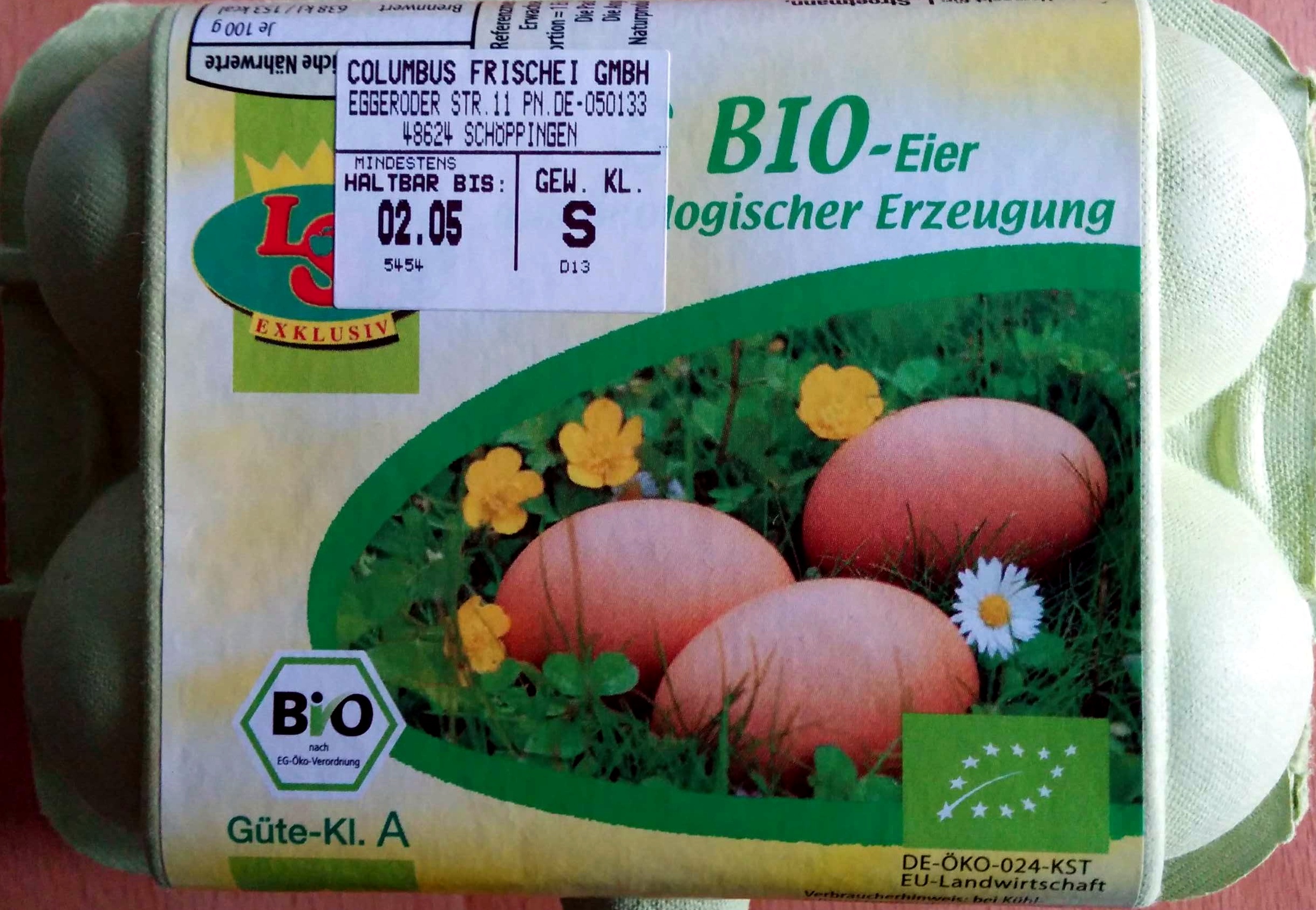 6 BIO-Eier aus ökologischer Erzeugung - Produkt