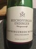 Spätburgunder Rotwein  Bischoffingen Endungen - Produit