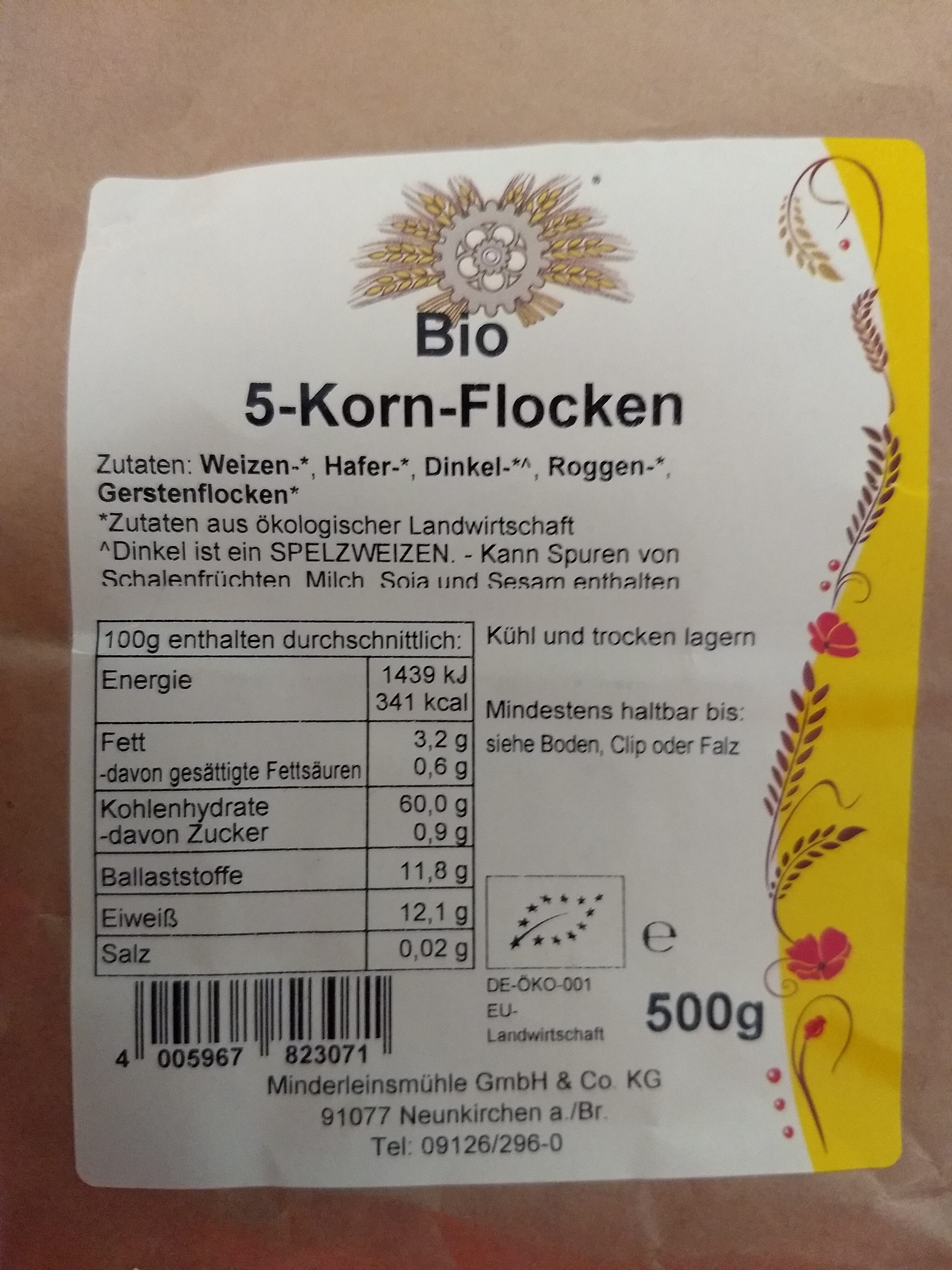 Bio 5-Korn-Flocken - Produkt