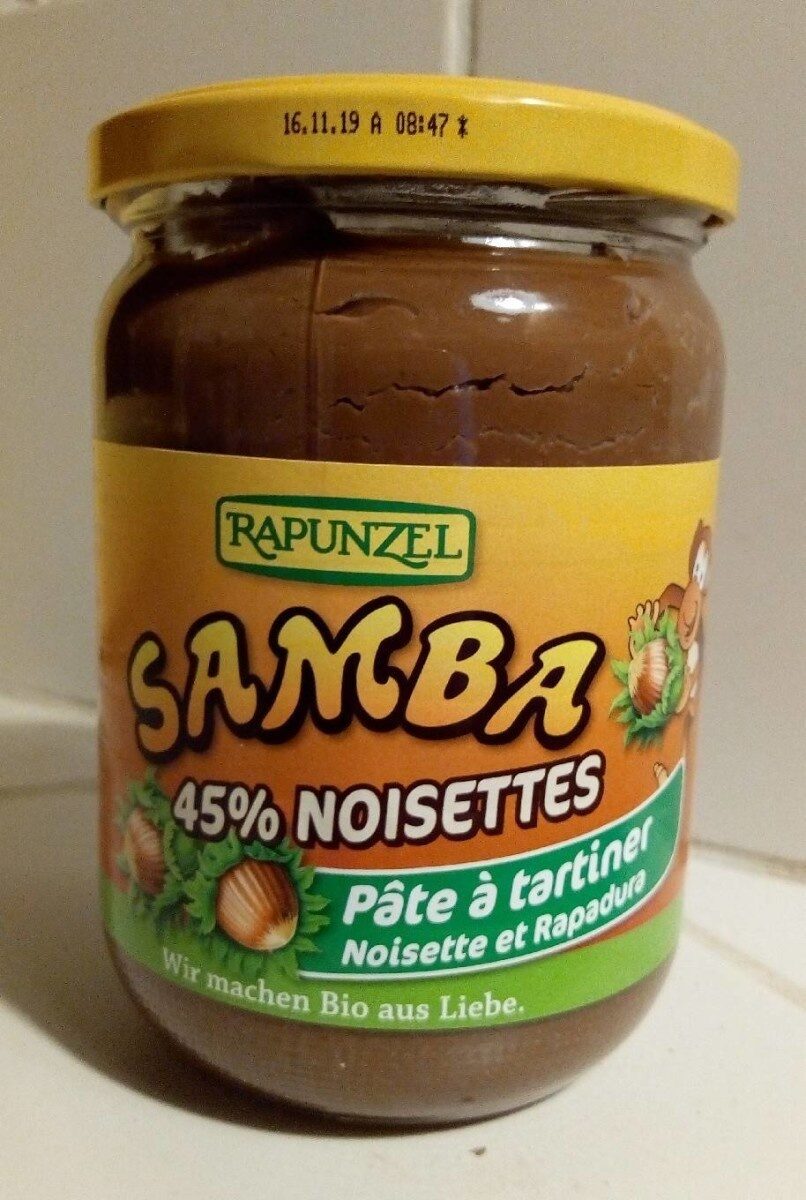 Samba - Tableau nutritionnel