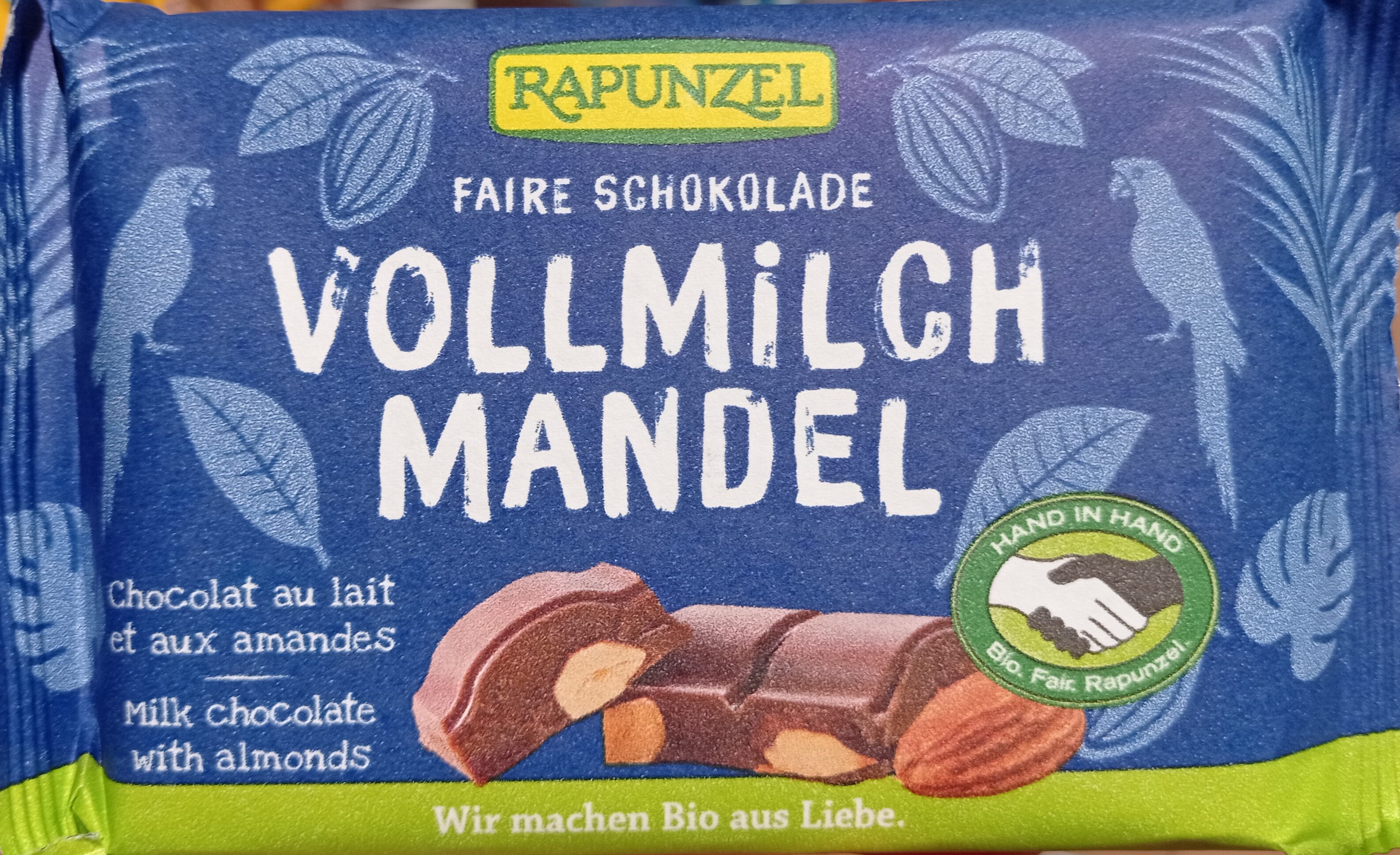 Faire Schokolade Vollmilch Mandel - Produkt