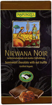 Nirwana Noir 55% Kakao mit dunkler Praliné-​Füllung - Produkt