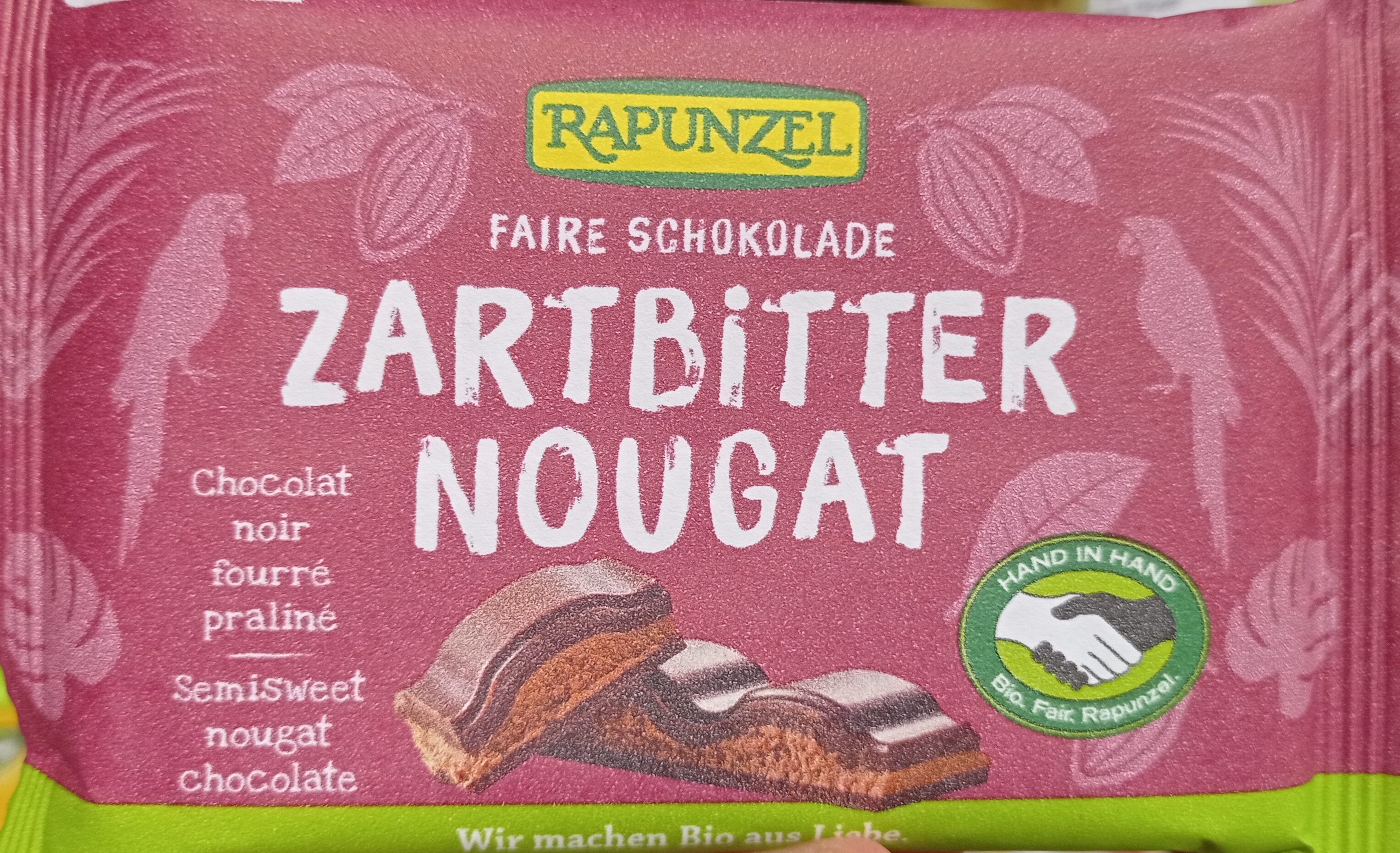 Faire Schokolade Zartbitter Nougat - Producto - de
