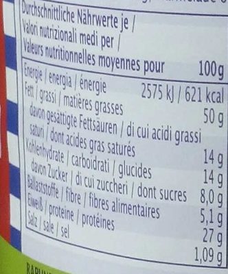 Erdnussbutter-Peanutbutter Creamy - Valori nutrizionali - fr
