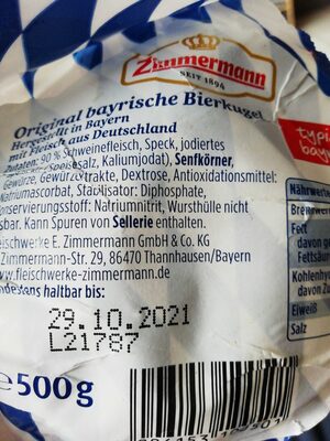 Original bayrische Bierkugel - Produkt