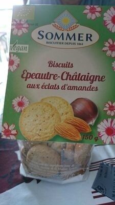 Biscuits épeautre châtaigne éclats amande - Product - fr