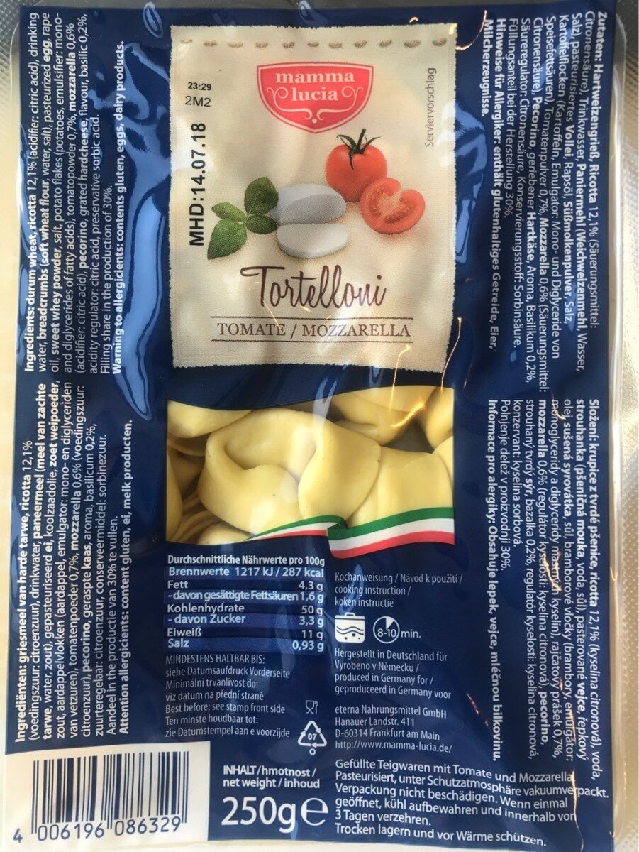 Tortelloni, Tomate / Mozzarella - Produkt