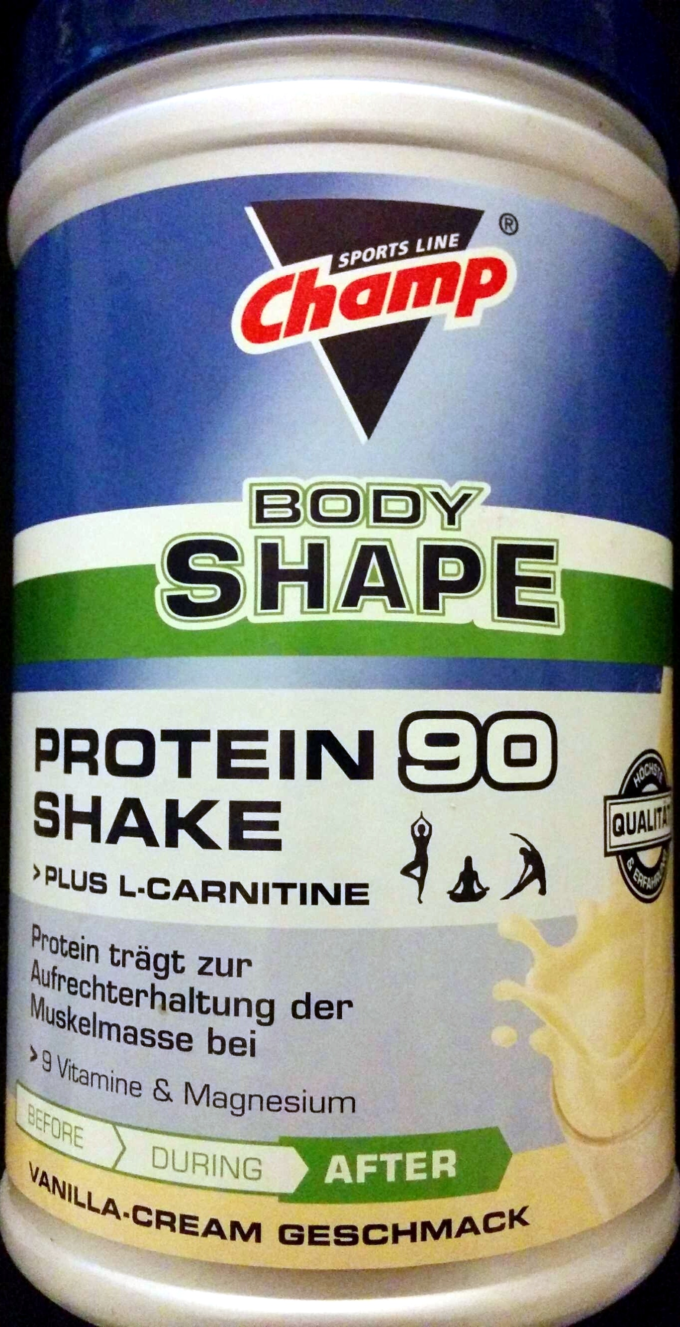 Body Shape Protein Shake 90 Plus L-Carnitine - Produkt - de
