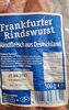 Frankfurter Rindswurst - Product