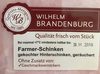 Farmer Schinken, Wurst - Produit