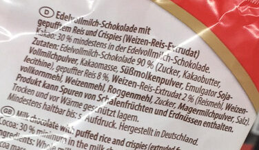 Schoko-Reis Wölkchenleicht-1,99€/2.9 - Zutaten