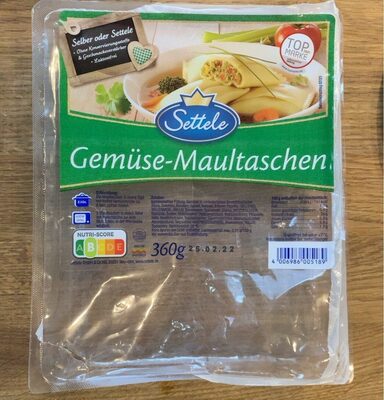 Gemüse-Maultaschen - Product - de