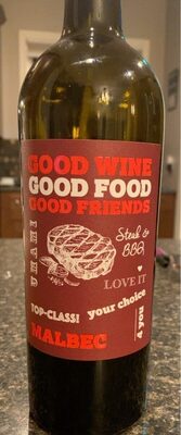Good wine good food good friends - Product - fr