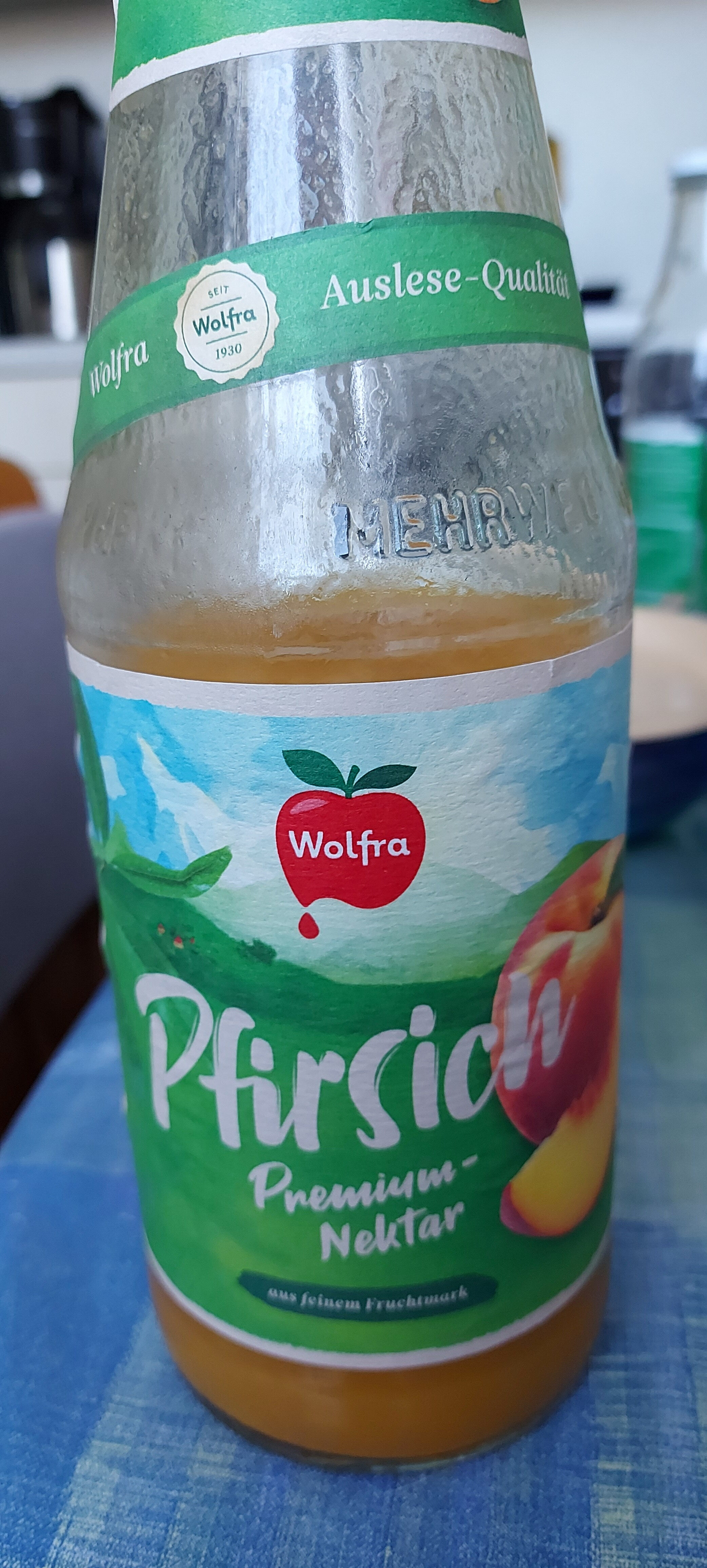 Wolfra Pfirsich Premium-Nektar - Produkt