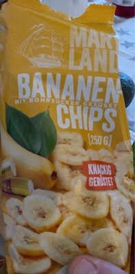 Bananenchips , Geröstet, Gezuckert - Produkt - en