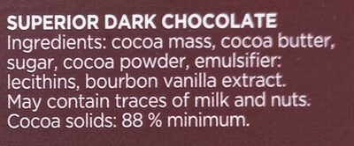 Cocoa Premier Cru 88% - Ingredients