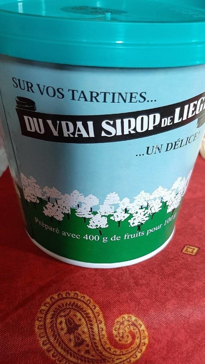 Du vrai sirop de Liège - Produit