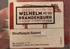 Wilhelm Brandenburg Rindfleisch salami - Produkt