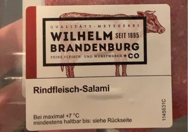 Wilhelm Brandenburg Rindfleisch salami - Product - de