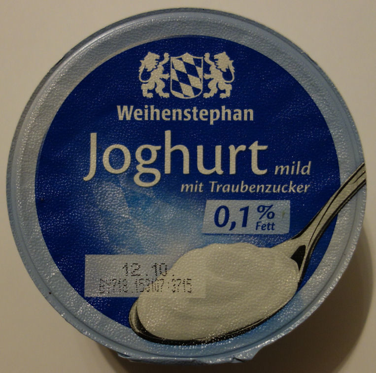 Joghurt mit Traubenzucker - Produkt