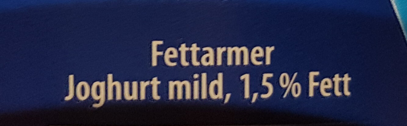 Joghurt mild 1,5% Fett - Zutaten