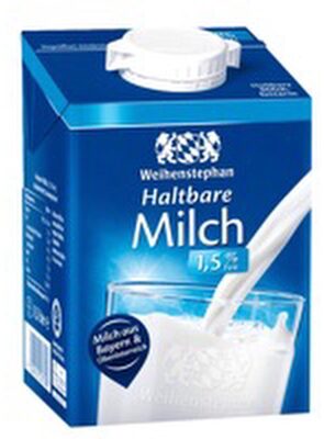 Milch - Alpenmilch, Haltbar, 1,5 % Fett , 0,5 L, 1.5 % Fett - Produkt