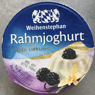 Rahmjoghurt Typ Brombeere-Bayerisch Creme - Produkt