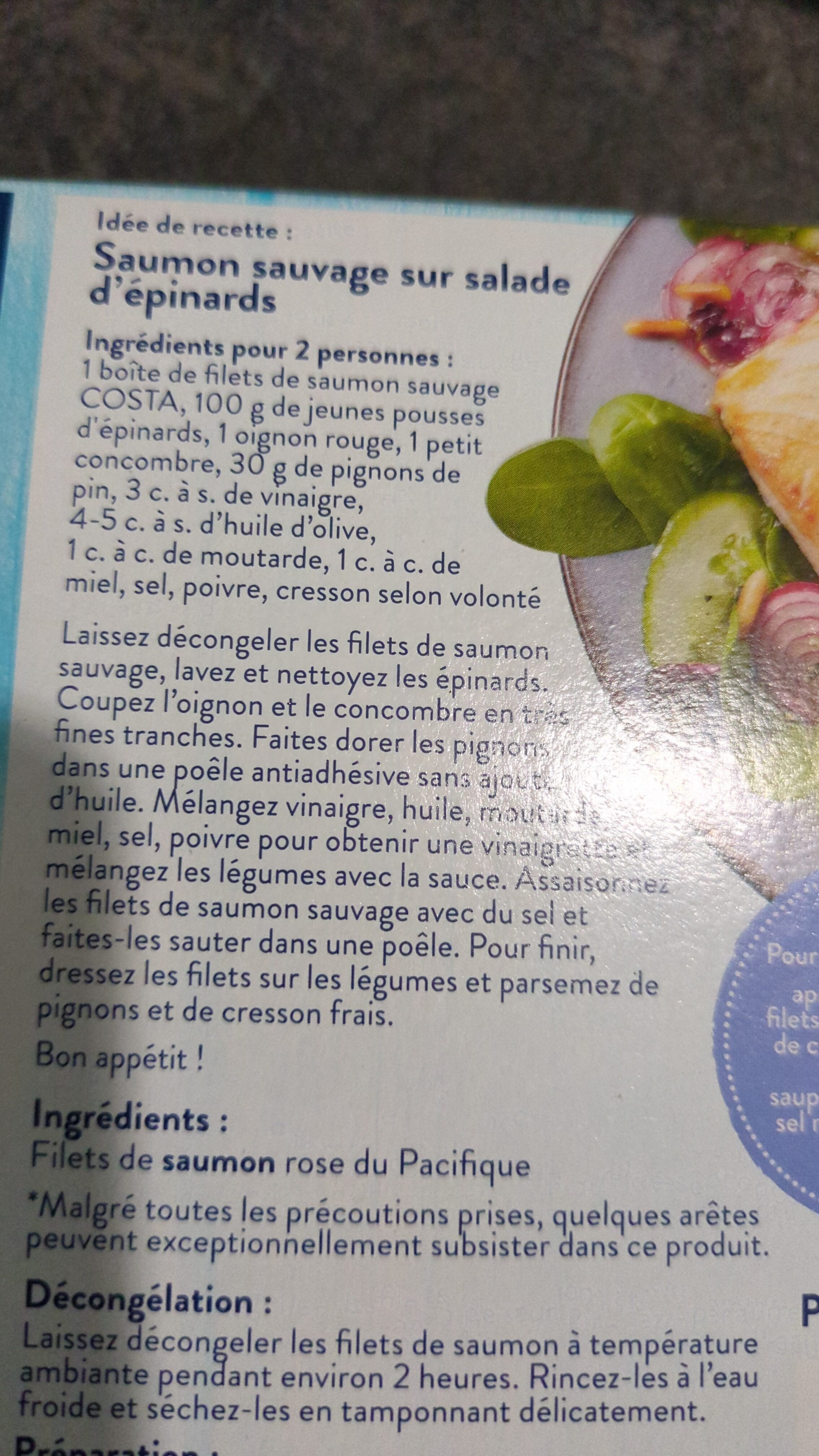 Filets de saumon sauvage - Ingredients - fr