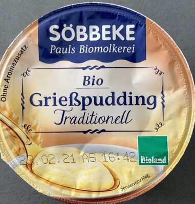 Bio grießpudding - Producto - de