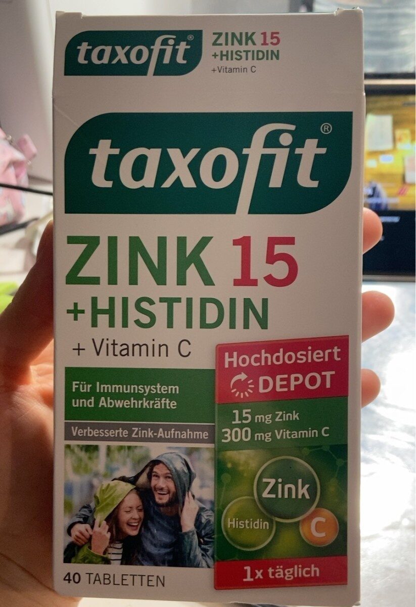 TaxoFit Zink15 + Histidin + Vitamin C - Produkt