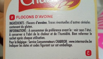 Flocons d'Avoine - Ingrédients