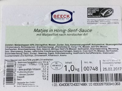 Matjes in Honig-Senf-Sauce - Product - de
