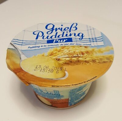 Pudding á la semoule de blé dur avec crème - Produit