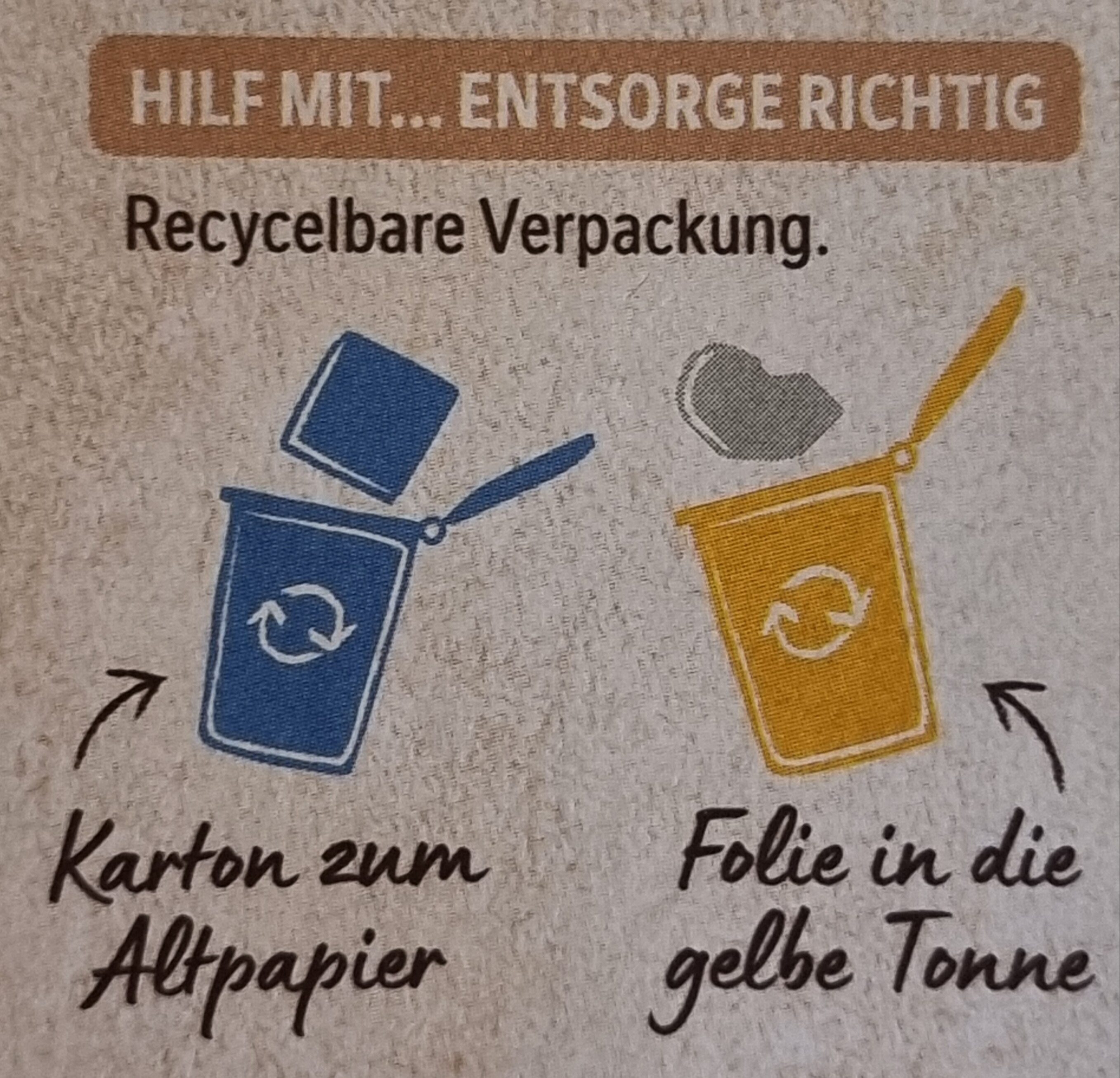 Wagner Salami mit 3 Käsen - Instruction de recyclage et/ou informations d'emballage - de