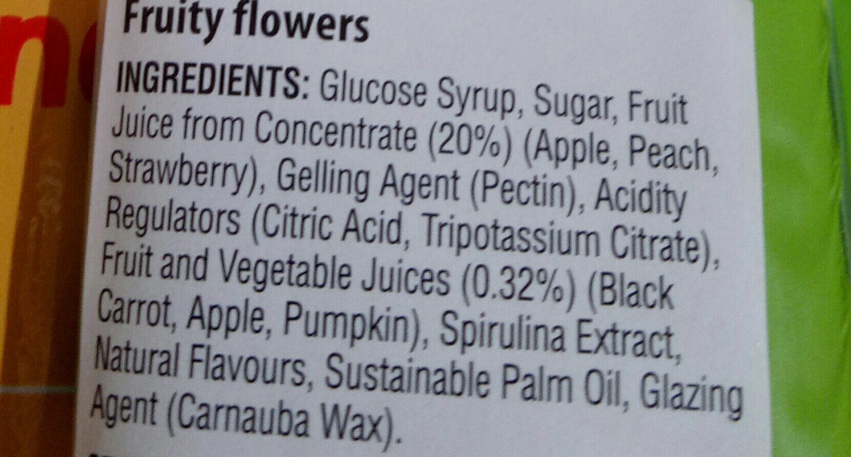 Soft candy - Ingredients