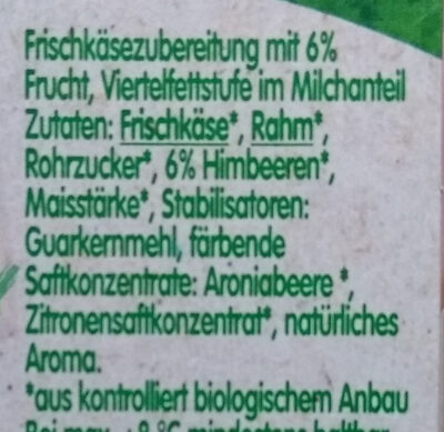 Fruchtzwerge Bio Himbeere - Ingredienti - de