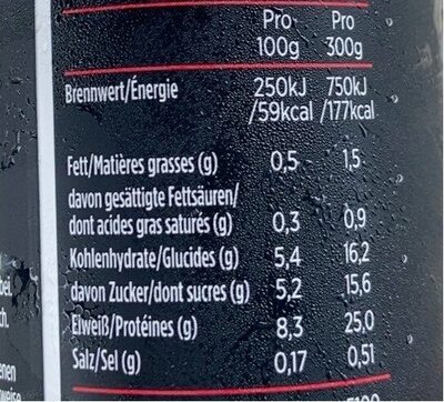 MyPro 25g Protein Trinkjoghurt - Nährwertangaben