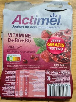 Actimel Joghurt Vitality - Informació nutricional - fr